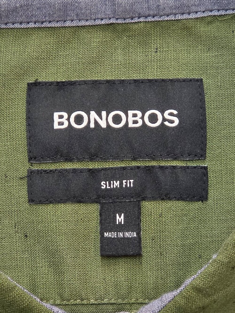 Bonobos Linen Blend Slim Fit Button Down M - Picture 4 of 7